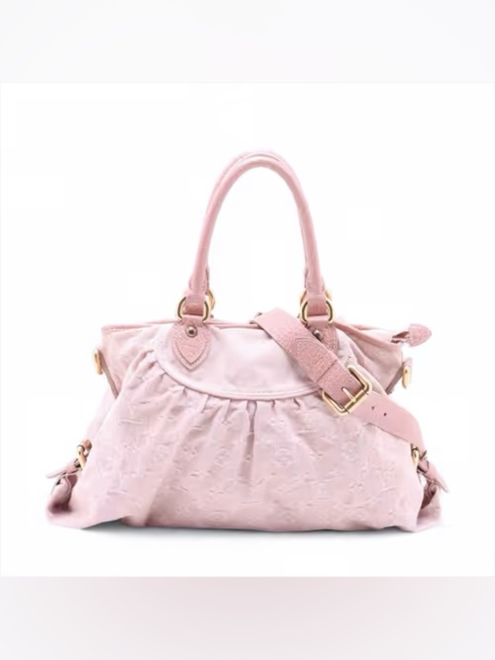 Louis Vuitton Monogram Denim Neo Cabby MM Pink M95836 Limited Edition